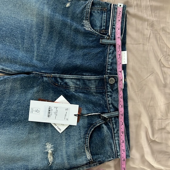 Moussy Vintage Sundown High-Rise Distressed Straight-Leg Jeans New Size 32 - Picture 6 of 6